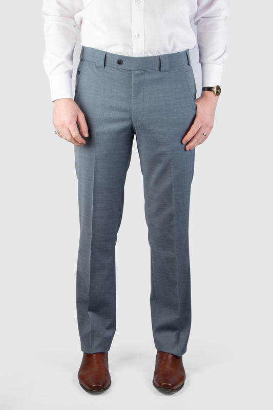 Meyer Roma Wool Mix Business Trouser 34L Light Blue