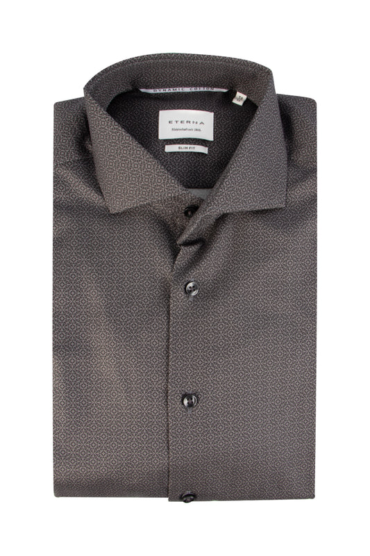 Eterna F182 Slim Business Shirt Charcoal