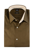 Hugo Boss H-Hank Kent Slim Shirt Dark Green