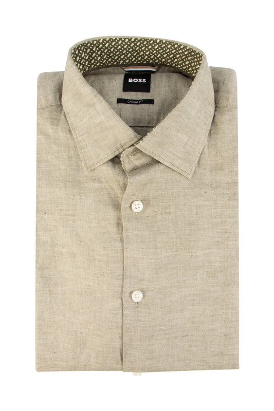 Hugo Boss C-Hal Kent Casual Shirt Medium Green