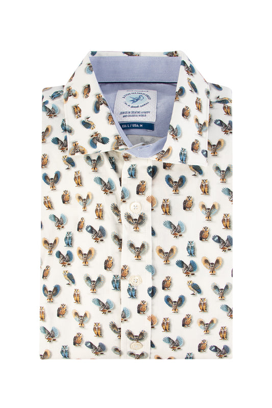 A Fish Named Fred Owls Shirt Offwhite