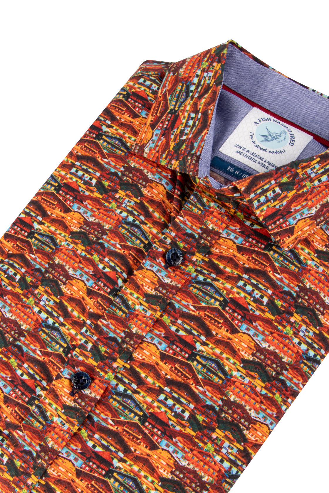 A Fish Named Fred Tiroler House Shirt Orange