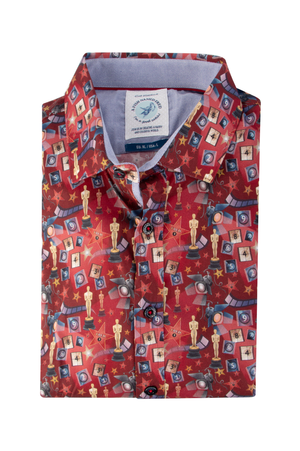 A Fish Named Fred Oscar Shirt Red
