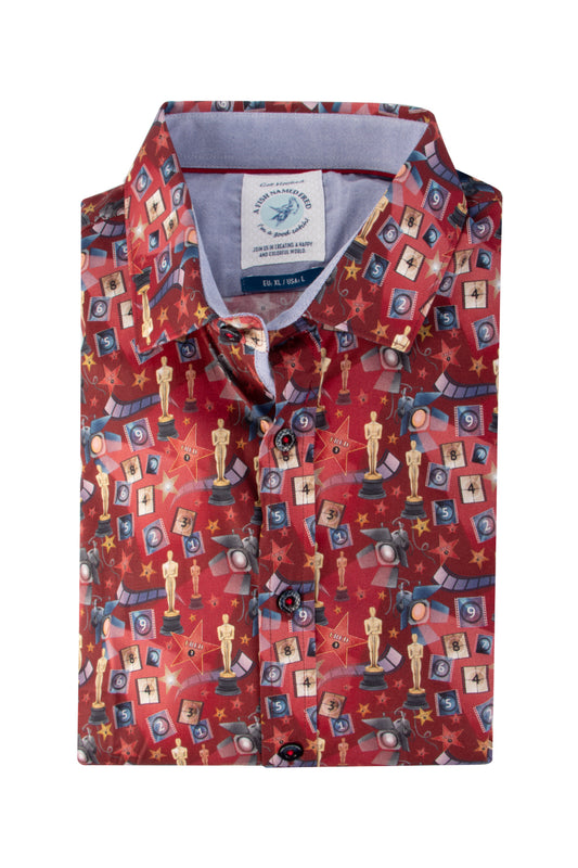 A Fish Named Fred Oscar Shirt Red