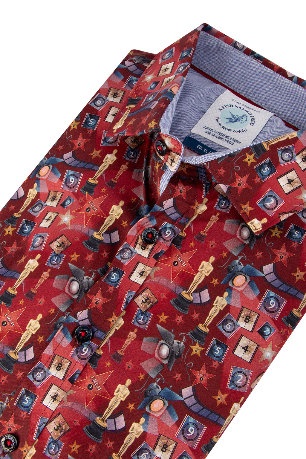 A Fish Named Fred Oscar Shirt Red