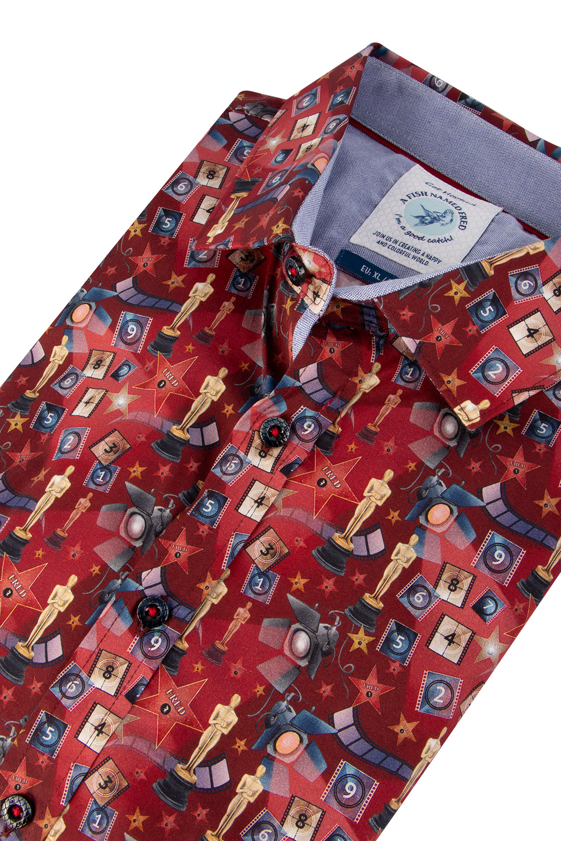 A Fish Named Fred Oscar Shirt Red