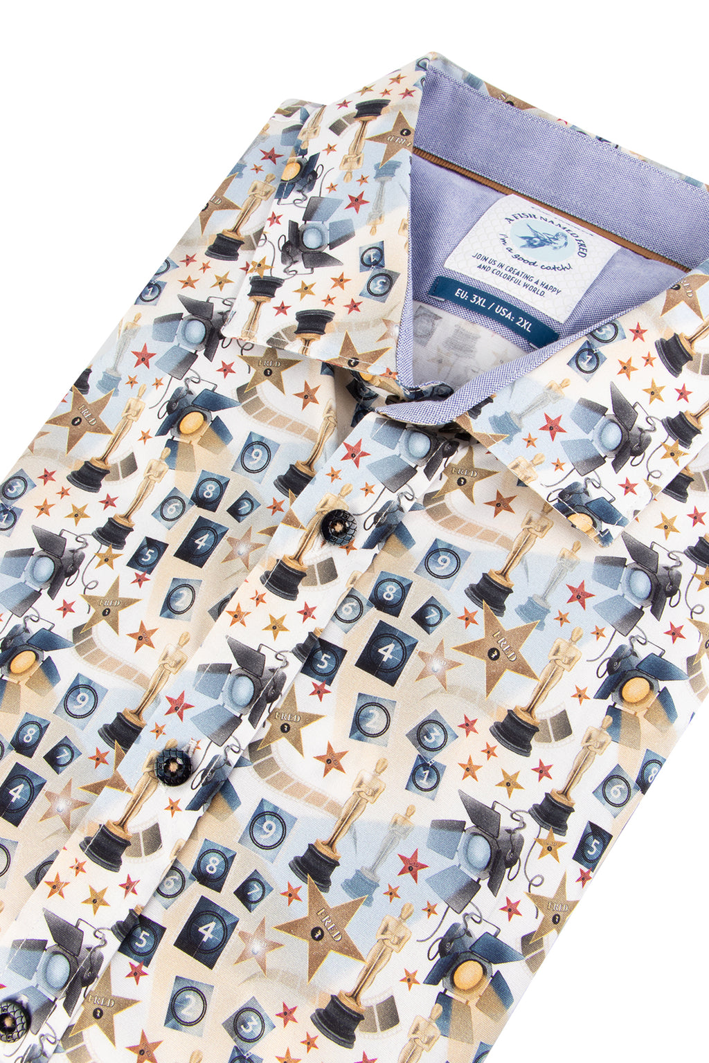 A Fish Named Fred Oscar Shirt White