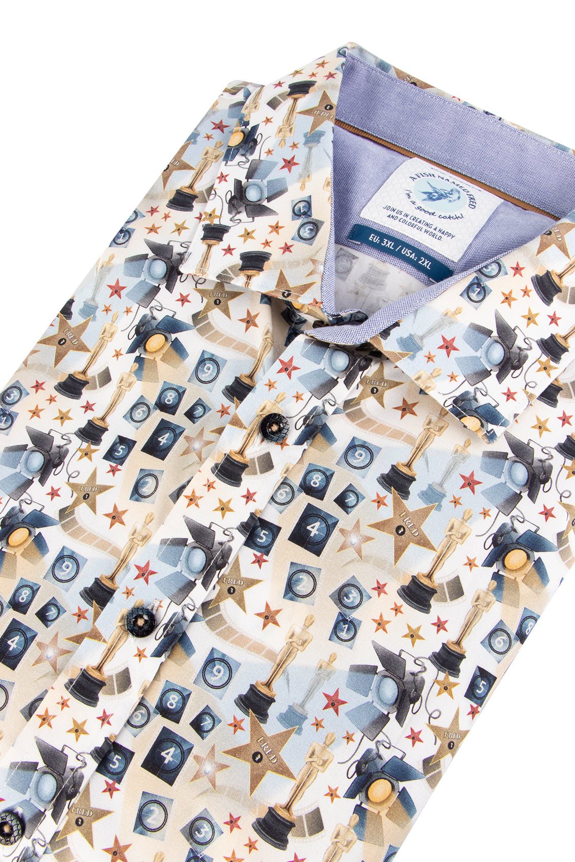 A Fish Named Fred Oscar Shirt White