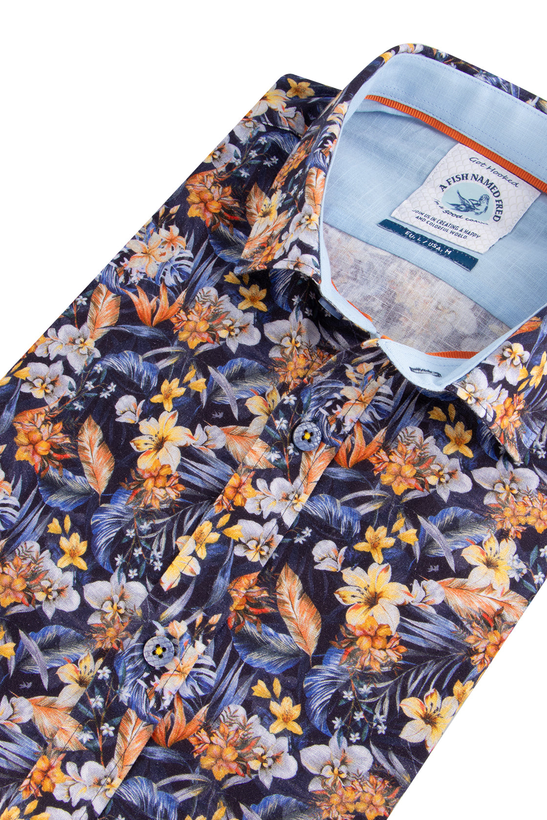 A Fish Named Fred LS Casual Shirt Floral