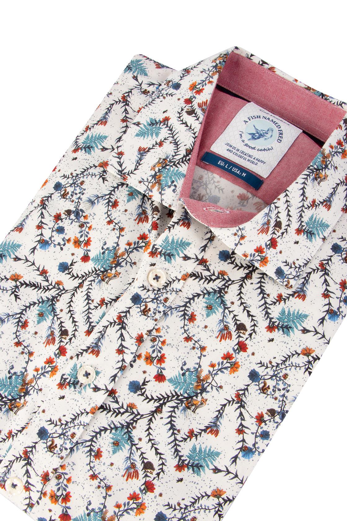 A Fish Named Fred Forest Animals Shirt Blue Multi