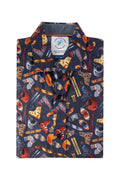 A Fish Named Fred Ski Elements Shirt Navy