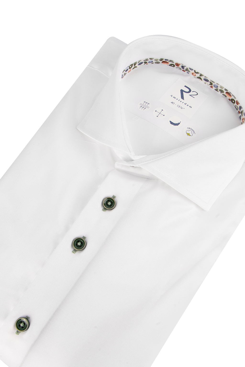 R2 Amsterdam Widespread Twill Shirt White