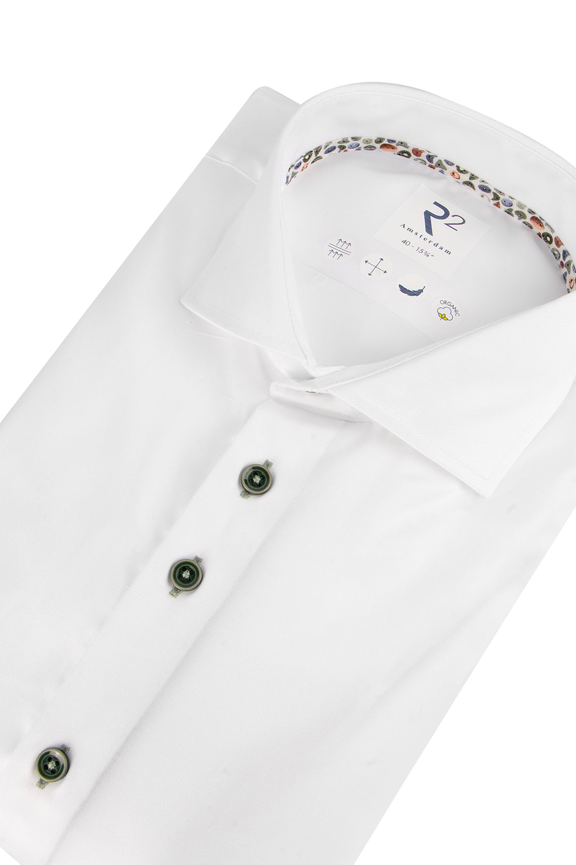 R2 Amsterdam Widespread Twill Shirt White