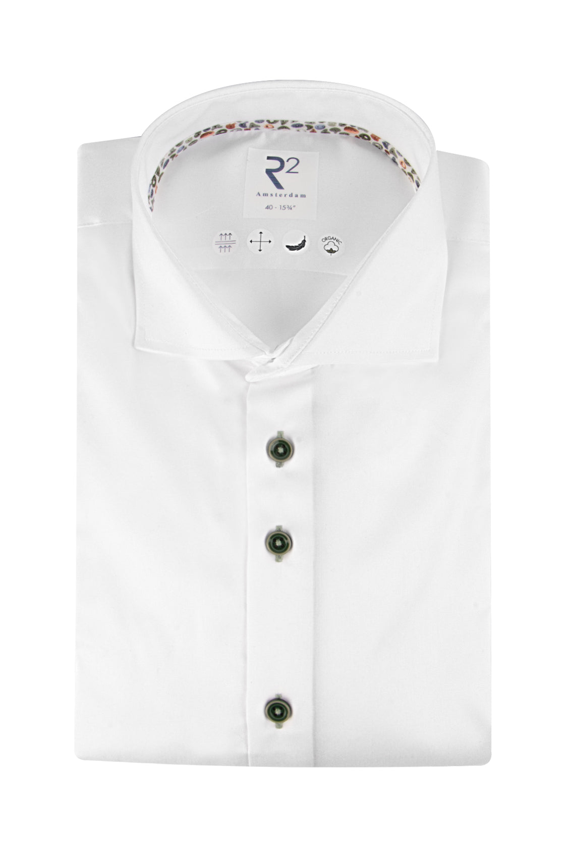 R2 Amsterdam Widespread Twill Shirt White