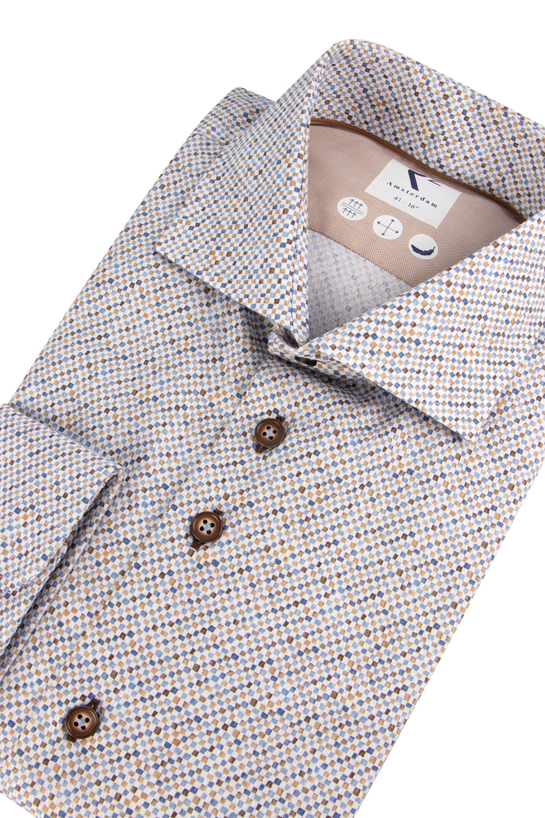 R2 Amsterdam Widespread Dobby Shirt Blue