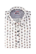 The Surf Car Bulldogs with Hats Shirt White