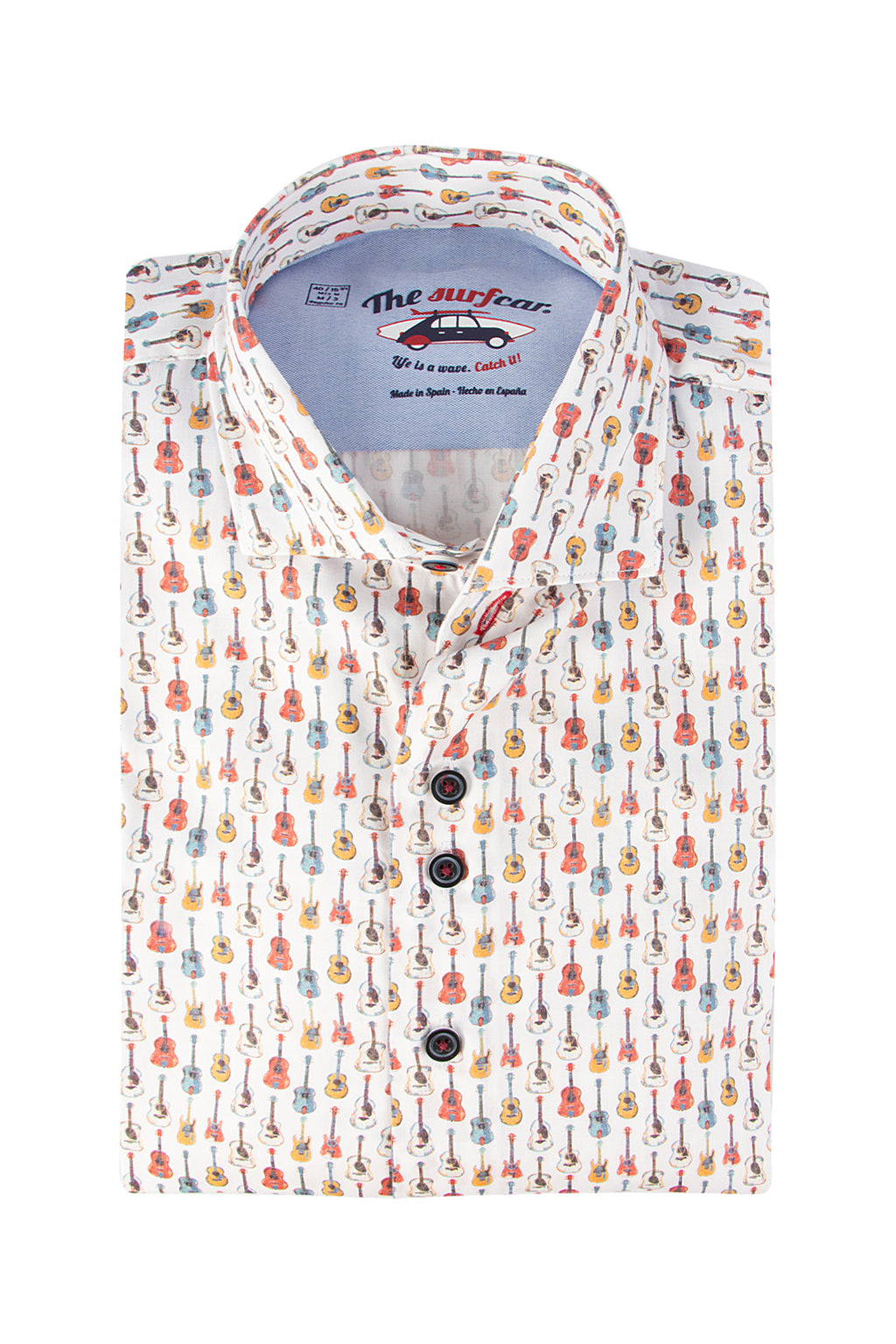 The Surf Car Guitars Shirt White