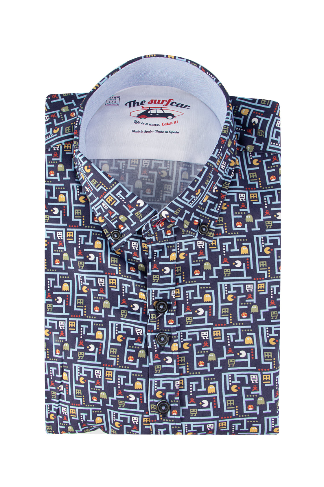 The Surf Car Pac Man Shirt Blue/Black