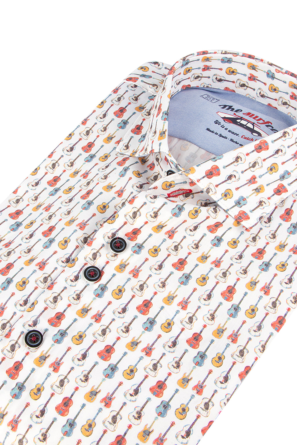 The Surf Car Guitars Shirt White