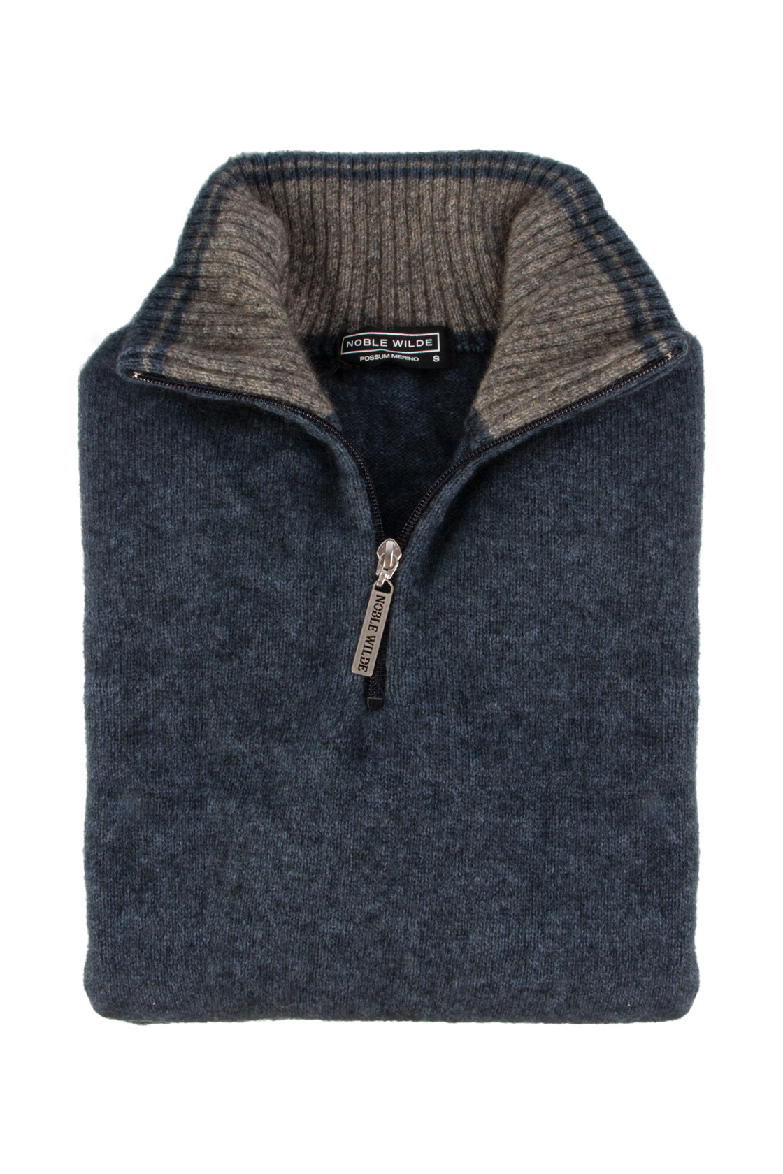 Noble Wilde Mt Tasman II 1/4 Zip  Sweater Neptune/Pumice