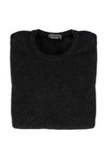 Noble Wilde Cambridge Possum/Merino/Silk Crew Sweater Charcoal