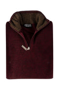 Noble Wilde Mt Tasman II 1/4 Zip Sweater Port/Kauri