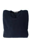 Noble Wilde Cambridge Possum/Merino/Silk Crew Sweater Maritime