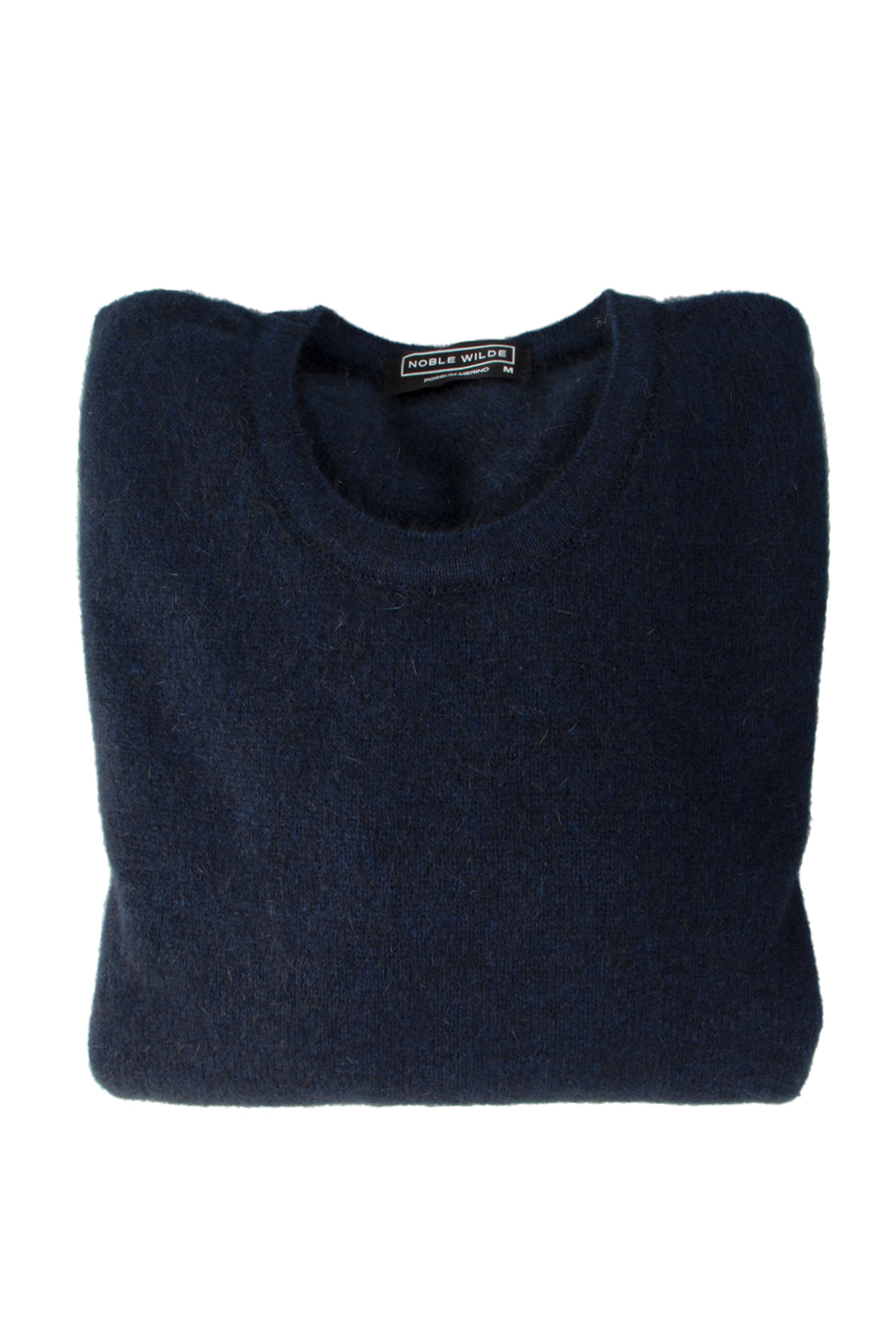 Noble Wilde Cambridge Possum/Merino/Silk Crew Sweater Maritime