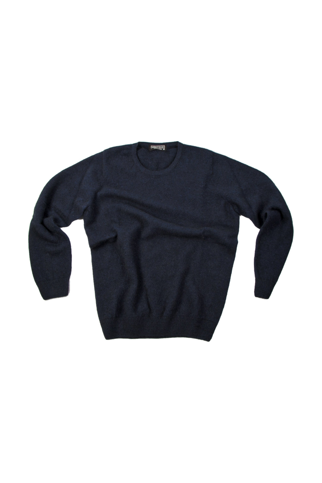 Noble Wilde Cambridge Possum/Merino/Silk Crew Sweater Maritime