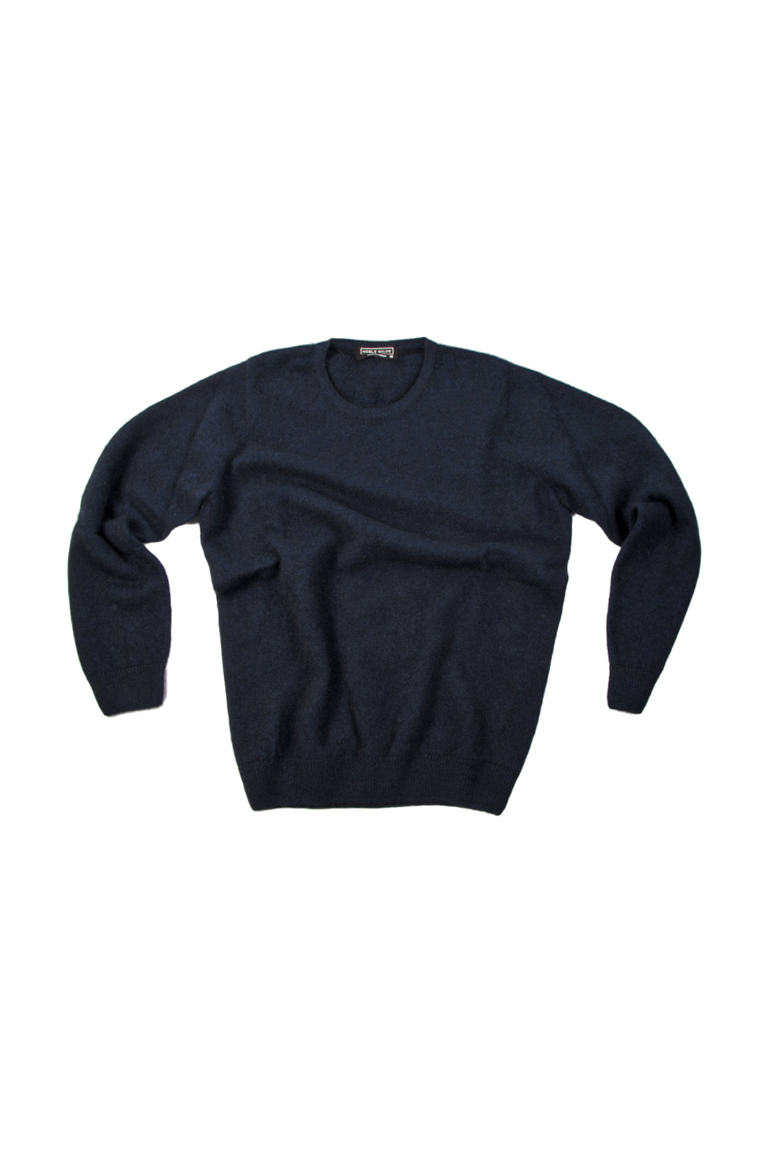 Noble Wilde Cambridge Possum/Merino/Silk Crew Sweater Maritime