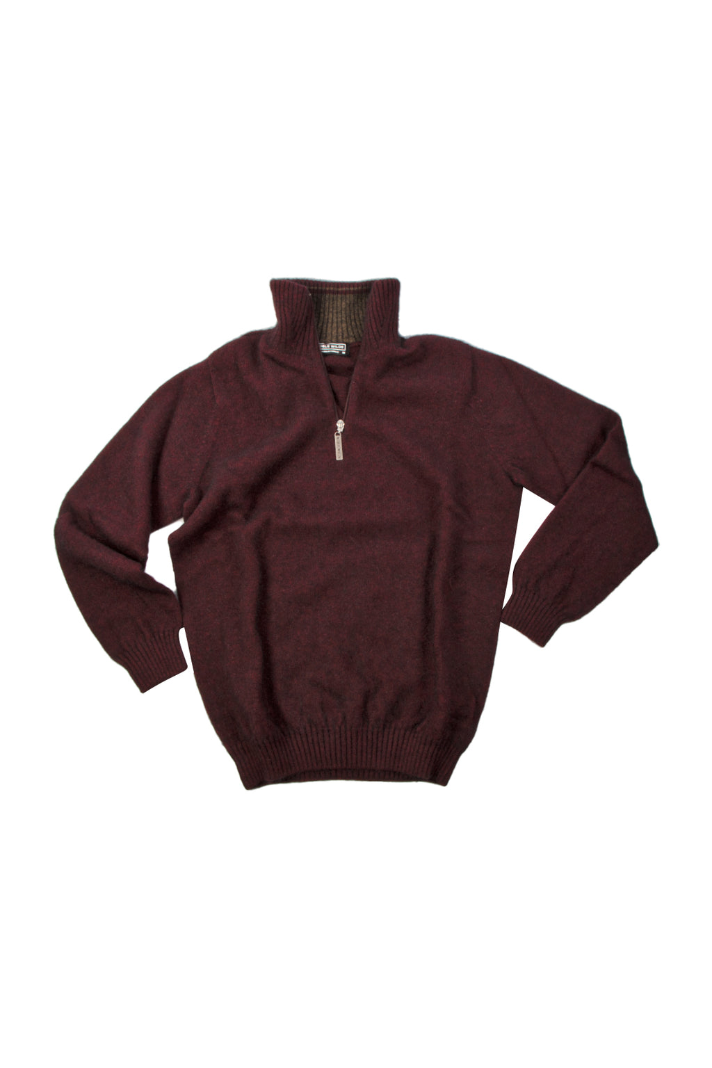 Noble Wilde Mt Tasman II 1/4 Zip Sweater Port/Kauri