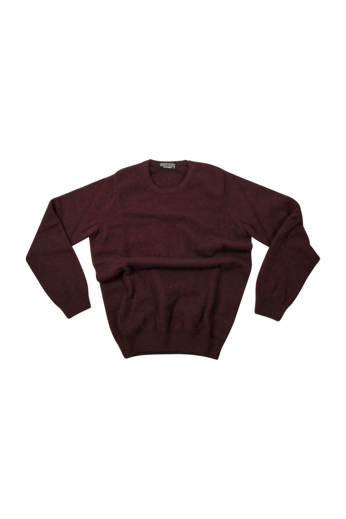Noble Wilde Cambridge Possum/Merino/Silk Crew Sweater Port