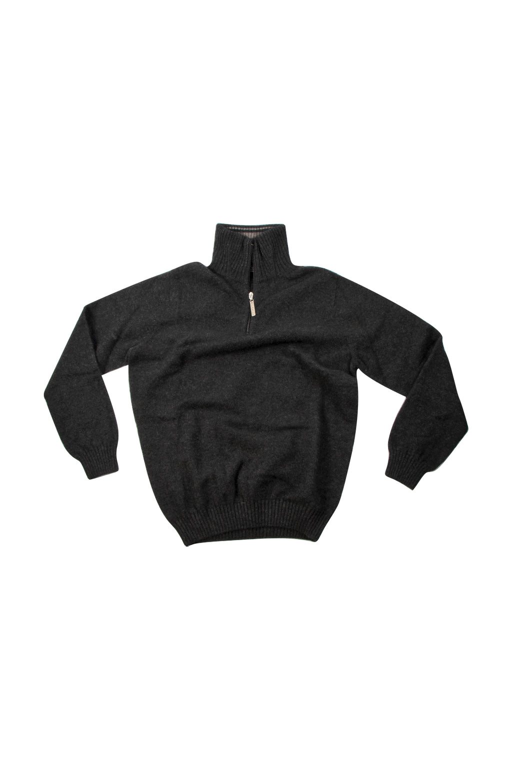 Noble Wilde Mt Tasman II 1/4 Zip Sweater Charcoal/Shale