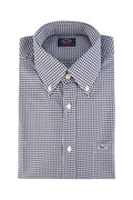 Paul & Shark LS Gingham Check Shirt Navy