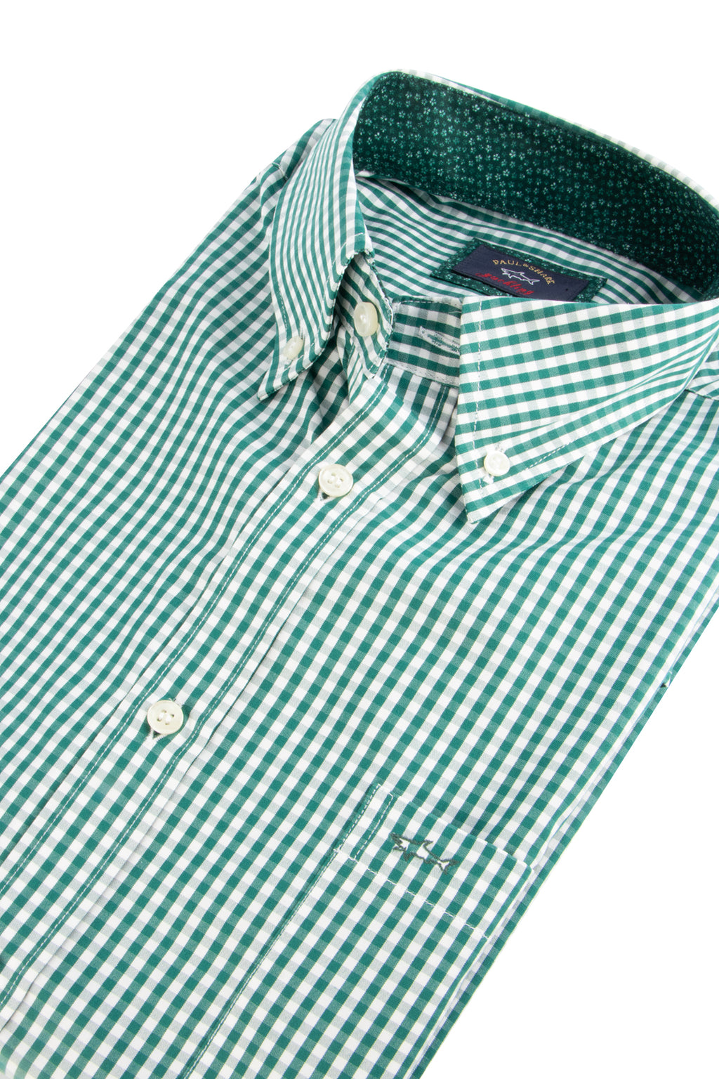 Paul & Shark LS Gingham Check Green