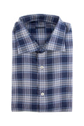 Paul & Shark LS Check Navy/Sky