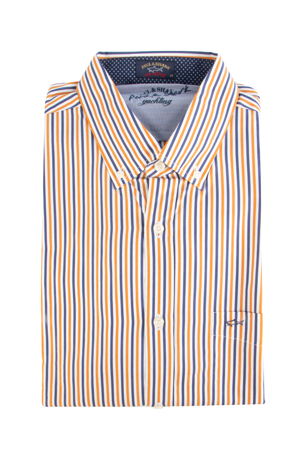 Paul & Shark LS Bengal Stripe Shirt Yellow/Blue