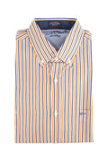 Paul & Shark LS Bengal Stripe Shirt Yellow/Blue