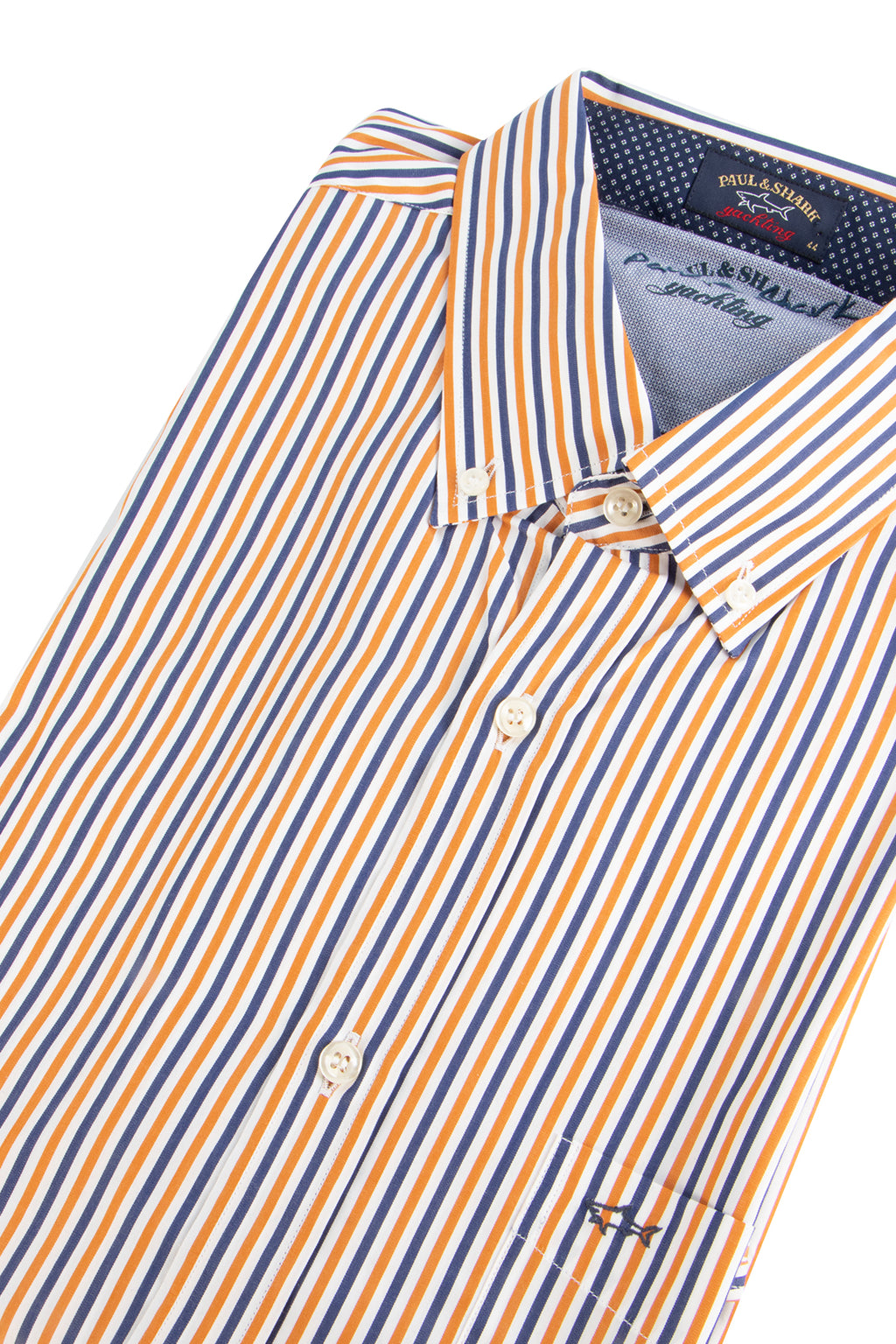 Paul & Shark LS Bengal Stripe Shirt Yellow/Blue