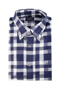 Paul & Shark LS Bold Check Shirt Blue/White