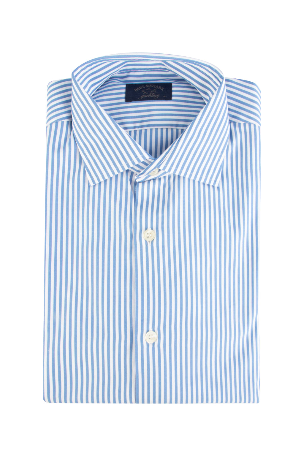 Paul & Shark LS Bengal Stripe Shirt Blue/White