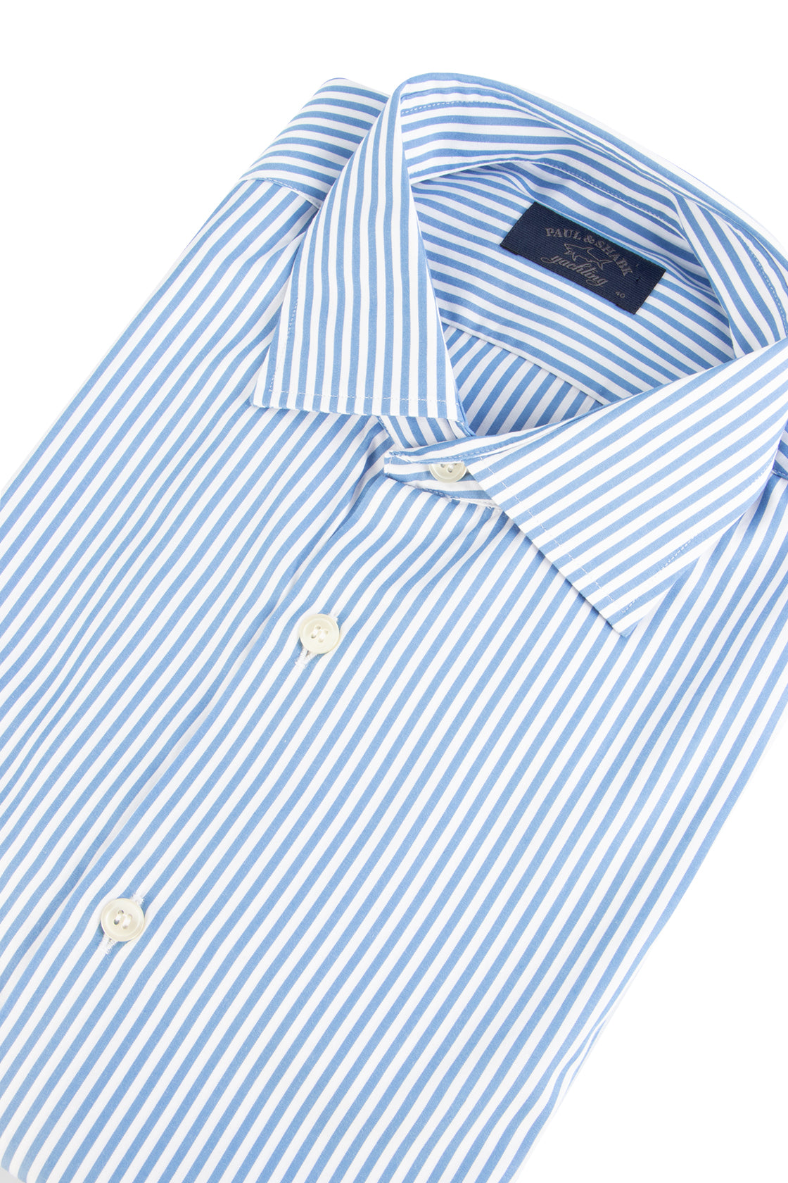 Paul & Shark LS Bengal Stripe Shirt Blue/White