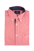 Paul & Shark LS Gingham Check Shirt Red/White