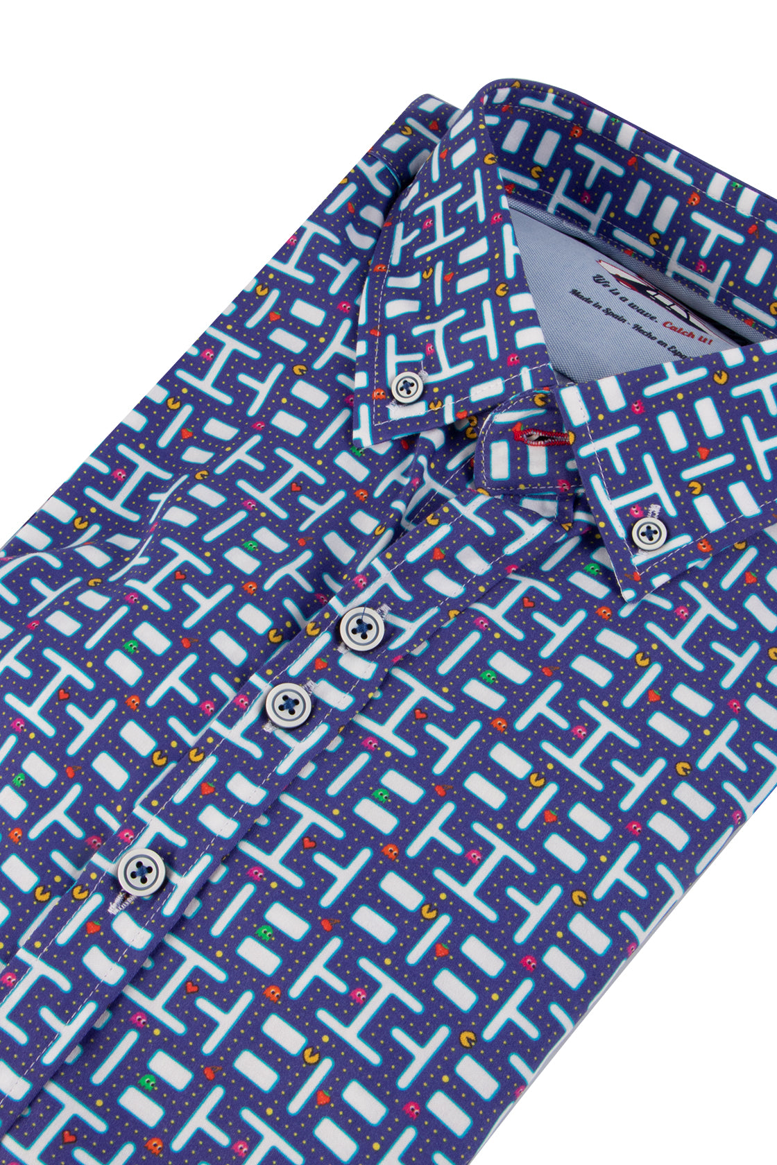 The Surf Car SLisbo Digital Print LS Shirt Pac Man