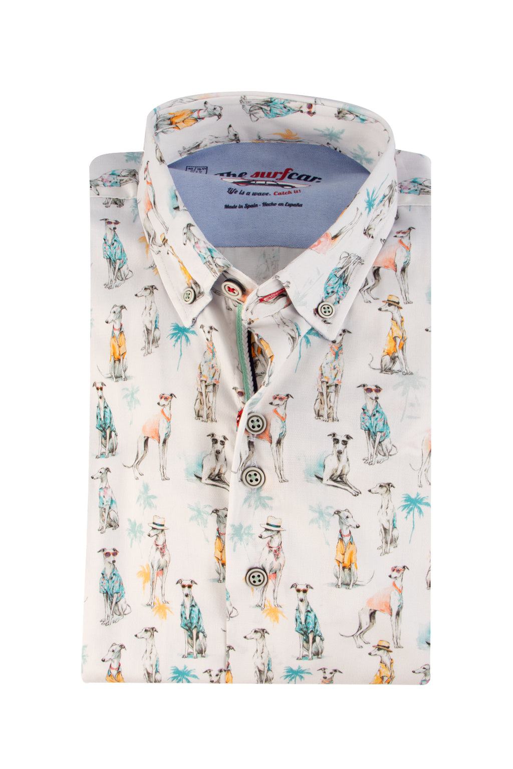 The Surf Car SLisbo Digital Print LS Shirt Grey Hounds