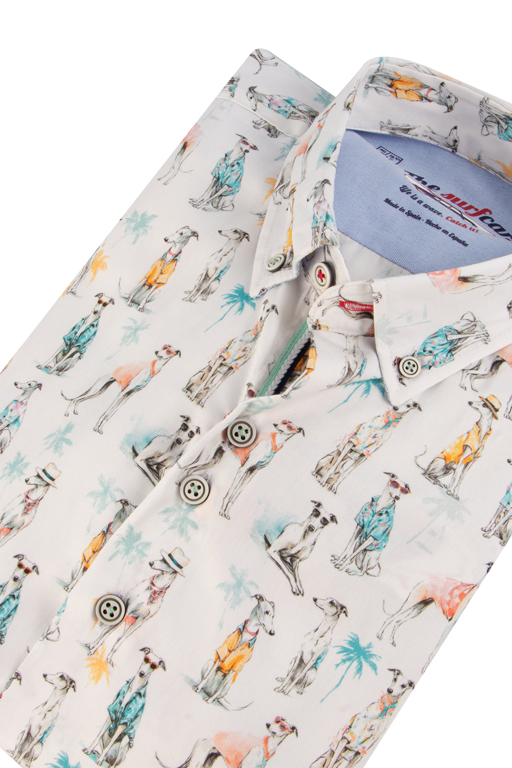 The Surf Car SLisbo Digital Print LS Shirt Grey Hounds