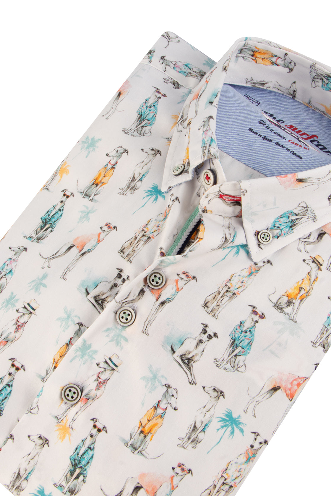 The Surf Car SLisbo Digital Print LS Shirt Grey Hounds