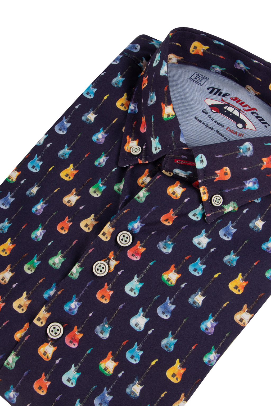The Surf Car SLisbo Digital Print LS Shirt Guitars