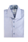 R2 Amsterdam Cotton LS Shirt Blue