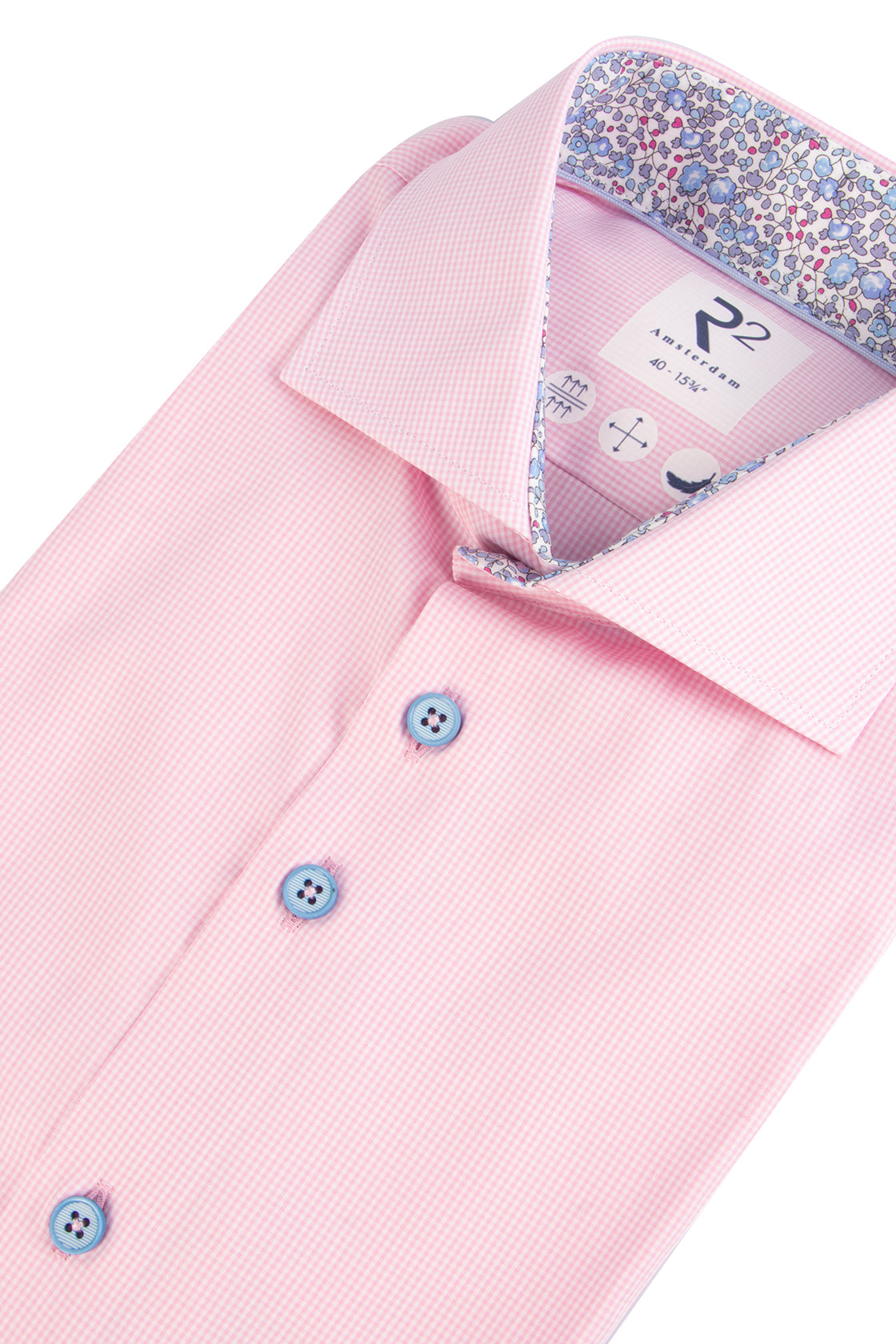 R2 Amsterdam Cotton LS Shirt Pink